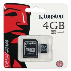 Carto de Memoria Micro SDC4 4GB Kingston 28889